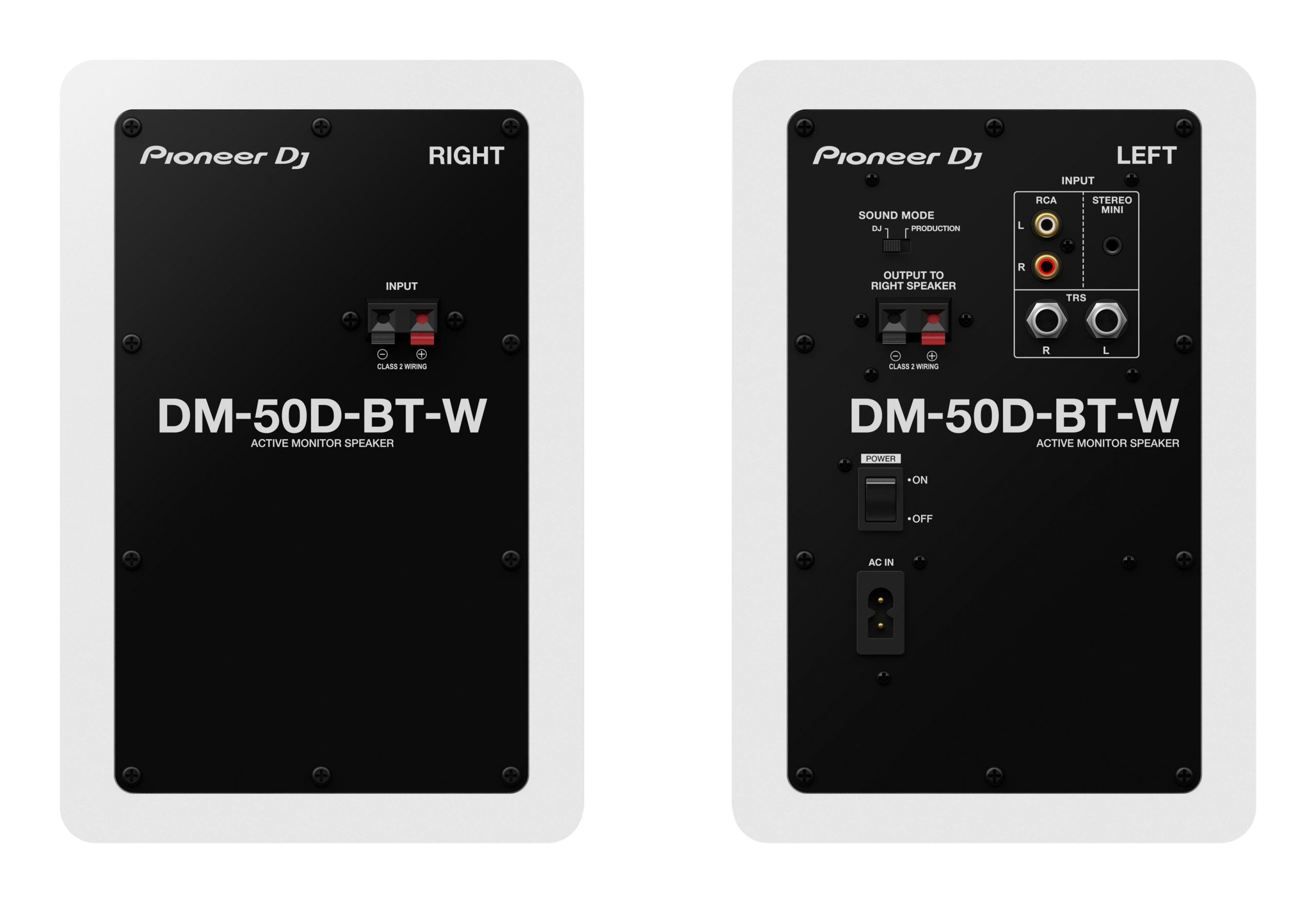 Pioneer DJ DM-50D-BT-W 5" Bluetooth Studio Monitors – High-Quality Sound with Dual Modes (White) - Annabel's