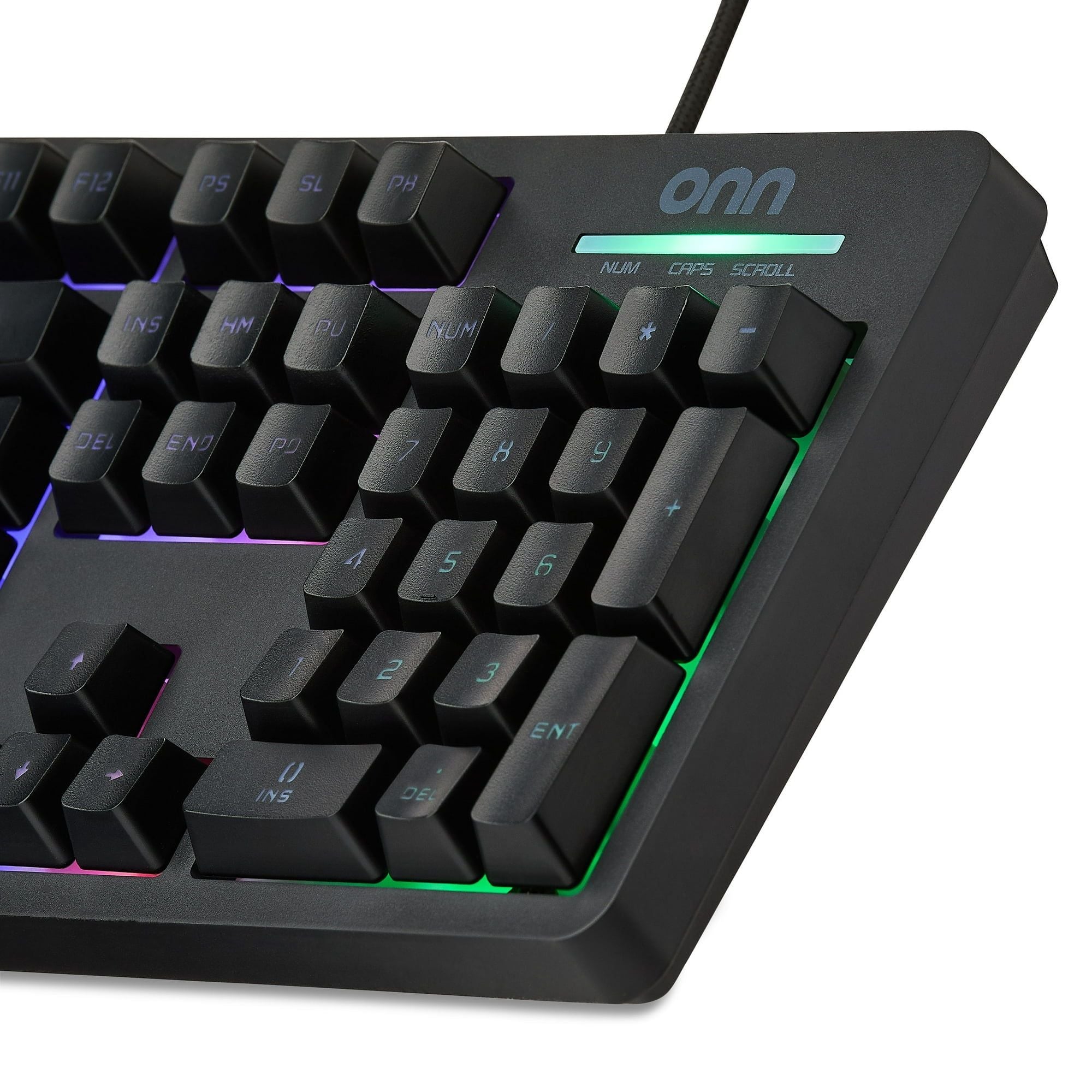 Wired LED Backlit Gaming Keyboard with Macro Programming and 5-Zone Lighting - Annabel's