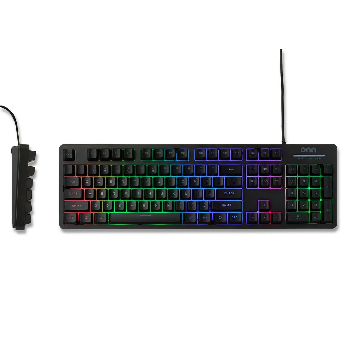 Wired LED Backlit Gaming Keyboard with Macro Programming and 5-Zone Lighting - Annabel's