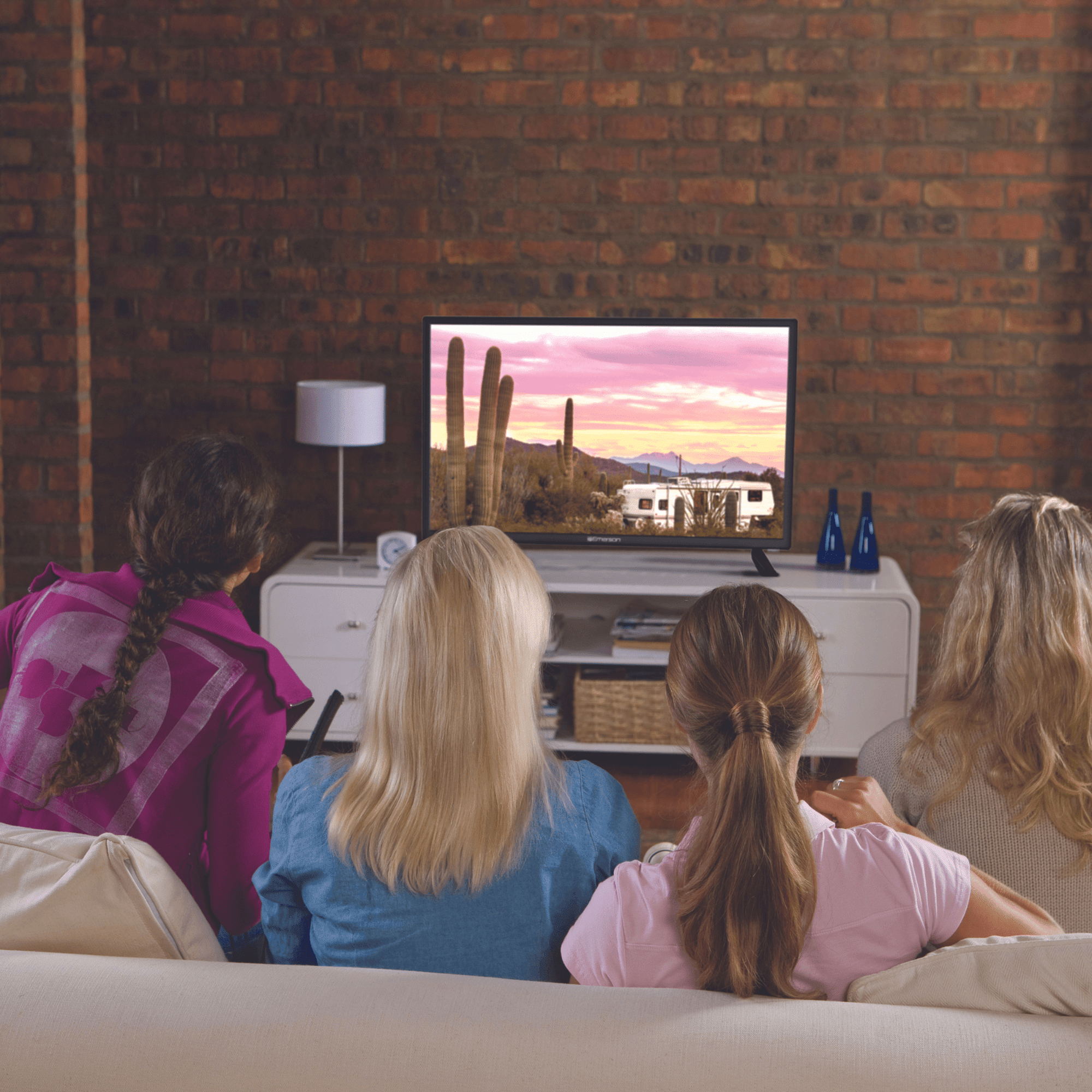 Emerson 24" HD LED TV with Built-in DVD Player – AC/DC 12V, 720p, Wall or Tabletop Mountable - Annabel's
