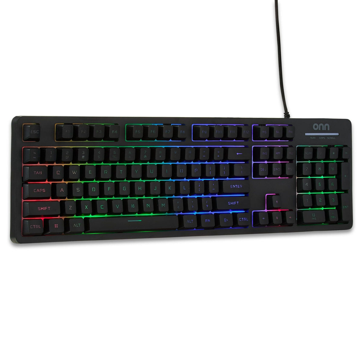 Wired LED Backlit Gaming Keyboard with Macro Programming and 5-Zone Lighting - Annabel's