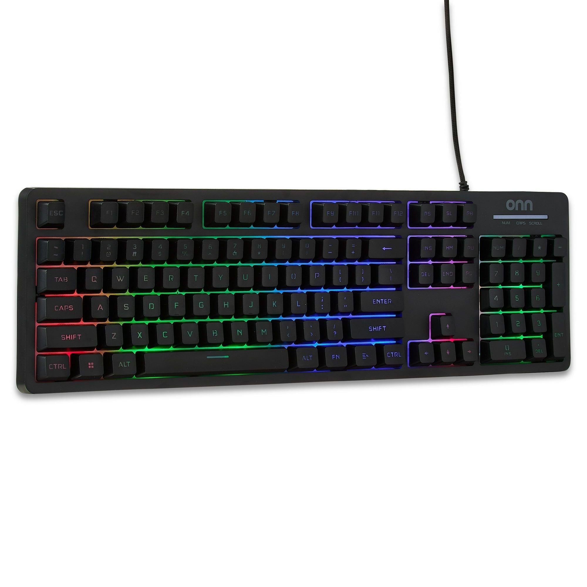 Wired LED Backlit Gaming Keyboard with Macro Programming and 5-Zone Lighting - Annabel's